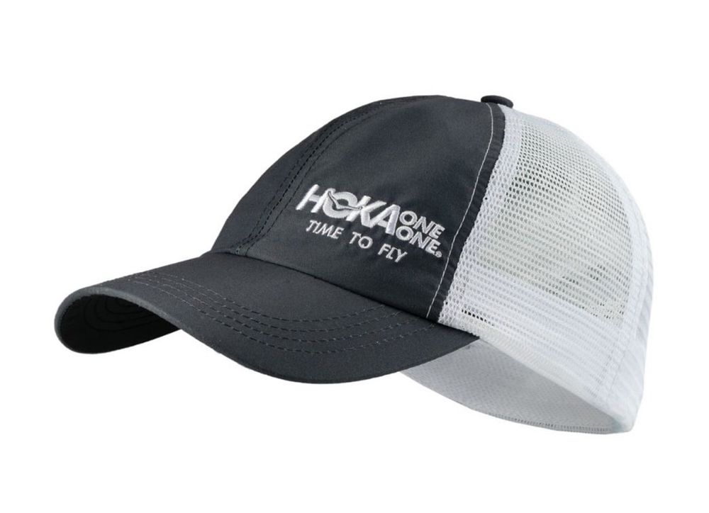 Hoka Trucker Hat NZ - Hoka Trucker Black (IHY829613)